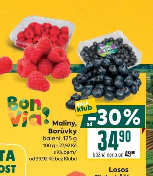 Maliny, Borůvky
