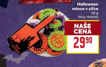 Halloween mince v síťce