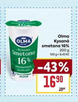 Olma Kysaná smetana 16%