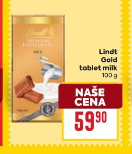 Lindt Gold tablet milk 100 g