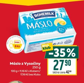 Máslo z Vysočiny