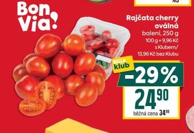 Rajčata cherry oválná