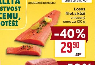 Losos filet s kůží