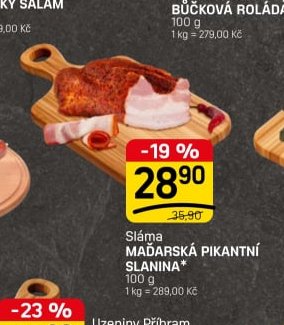 Sláma MAĎARSKÁ PIKANTNÍ SLANINA*