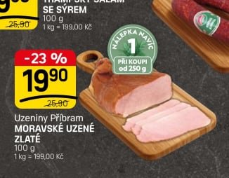 Uzeniny Příbram MORAVSKÉ UZENÉ ZLATÉ