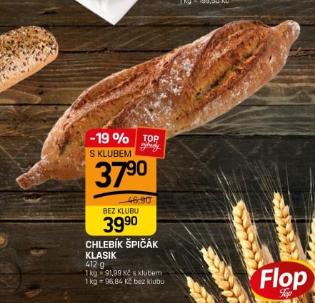 CHLEBÍK ŠPIČÁK KLASIK