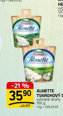 ALMETTE TVAROHOVÝ SÝR