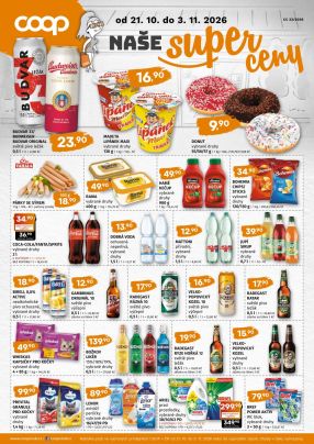 aktuální leták COOP 21.10.2026-3.11.2026