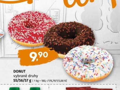 Donut vybrané druhy