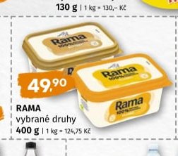 Rama vybrané druhy