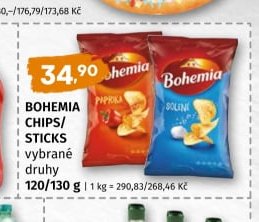 Bohemia chips/sticks vybrané druhy
