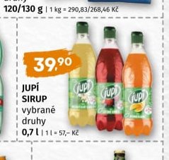 Jupí sirup vybrané druhy