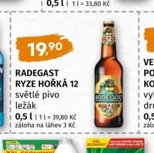 Radegast Ryze Hořká 12 světlé pivo ležák