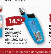 DOMA ZAPALOVAČ VÝSUVNY