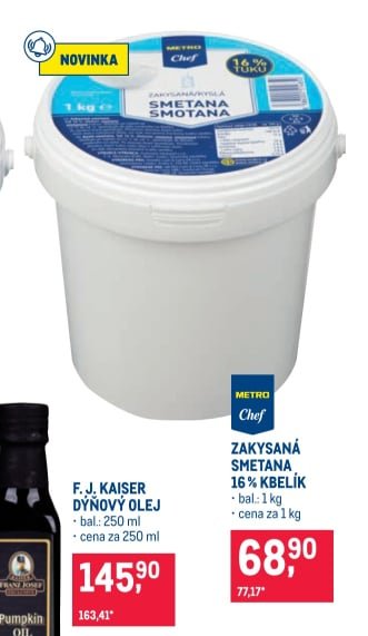 METRO Chef Zakysaná smetana 16 % kbelík