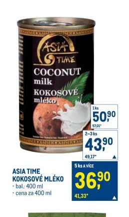 ASIA TIME Kokosové mléko