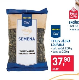METRO Chef Tykev jádra loupaná