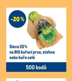 BIO kuřecí prsa, stehna nebo kuře celé