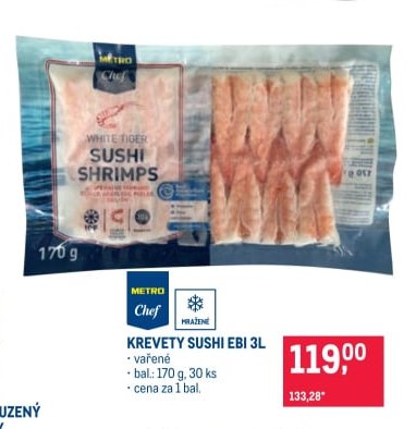 Krevety sushi EBI 3L