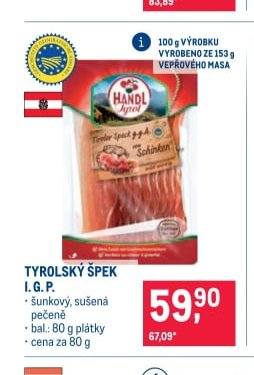 TYROLSKÝ ŠPEK I.G.P.