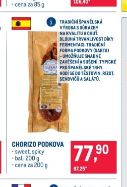 CHORIZO PODKOVA