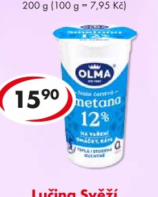 Smetana na vaření 12%