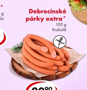 Debrecínské párky extra