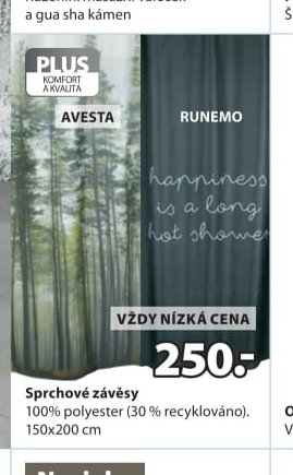 Sprchové závěsy