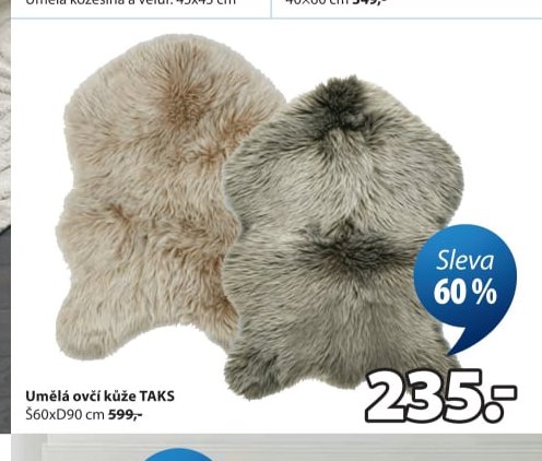Umělá ovčí kůže TAKS