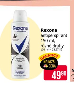 Rexona antiperspirant 150 ml