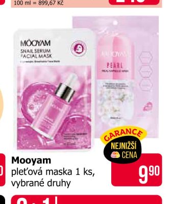 Mooyam pleťová maska 1 ks