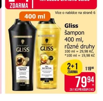 Gliss Šampon 400 ml