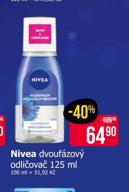 Nivea dvoufázový odličovač 125 ml