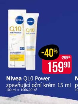 Nivea Q10 Power zpevňující oční krém 15 ml