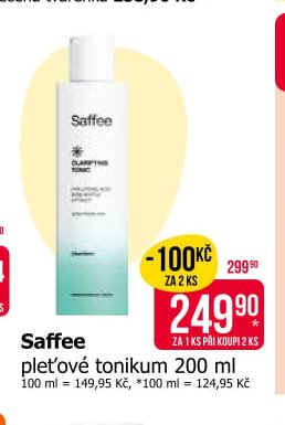Saffee pleťové tonikum 200 ml