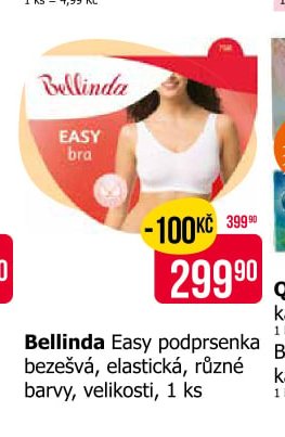 Bellinda Easy podprsenka bezešvá, elastická, různé barvy, velikost 1 ks