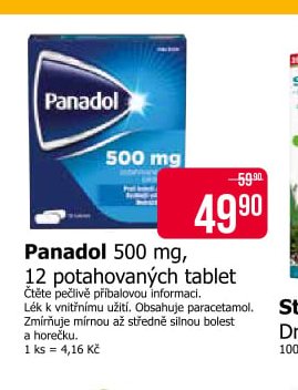 Panadol 500 mg, 12 potahovaných tablet