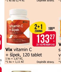 Vix vitamin C + šípek, 120 tablet
