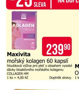 Maxivita mořský kolagen 60 kapslí
