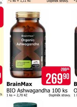 BrainMax BIO Ashwagandha 100 ks