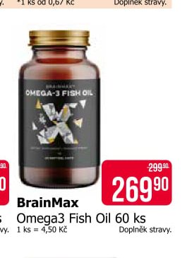 BrainMax Omega3 Fish Oil 60 ks