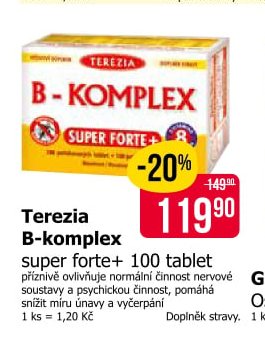 Terezia B-komplex super forte+ 100 tablet