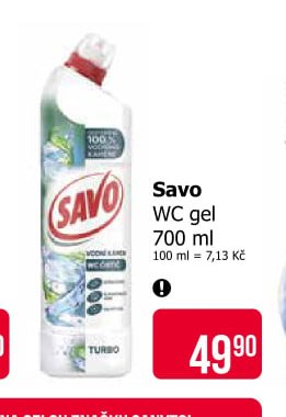 Savo WC gel 700 ml